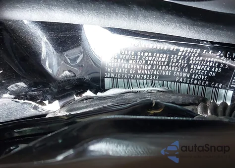 2018 Volkswagen Beetle 2.0T Se из США, поврежденный, VIN 3VWJD7AT2JM702343